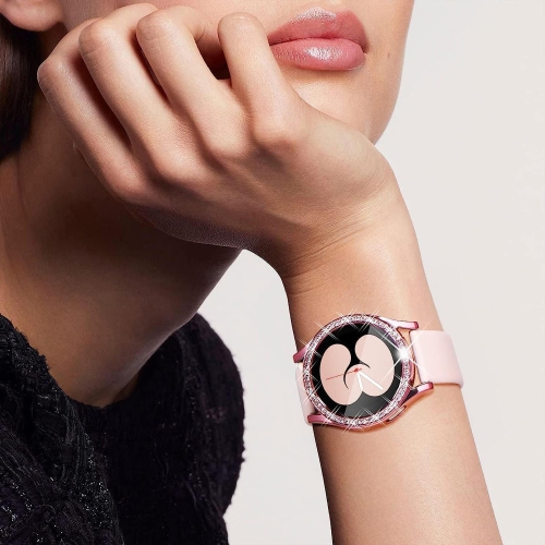 3 Packs for Galaxy Watch 6 Classic 47mm Case, Bling Frame Protective Case Compatible for Samsung Galaxy Watch 6