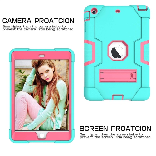 Case for iPad Mini 1/2/3 Retina Case,iPad Mini Case,iPad Mini 2 Case,iPad Mini 3 Case,3 IN 1 Hybrid [Soft&Hard]