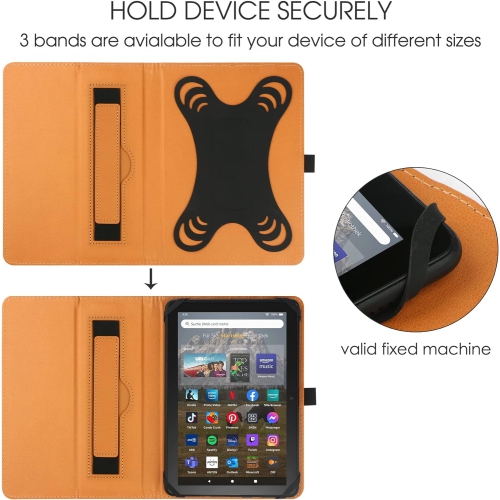 Universal Case for 7 inch 8 inch Tablet,Stand Folio Universal Tablet Case Protective Cover for 7" 8" Touchscreen
