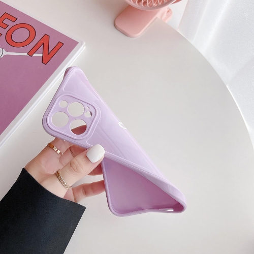 TPU Case for iPhone 12 Pro Max 6.7",Glossy Soft Slim Back Case with Simple Heart Pattern, Light-Wight