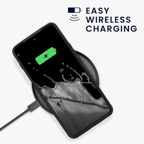 Étui compatible avec l'étui pour téléphone ThinkPhone de Motorola - Étui mince souple en silicone TPUR - Noir mat