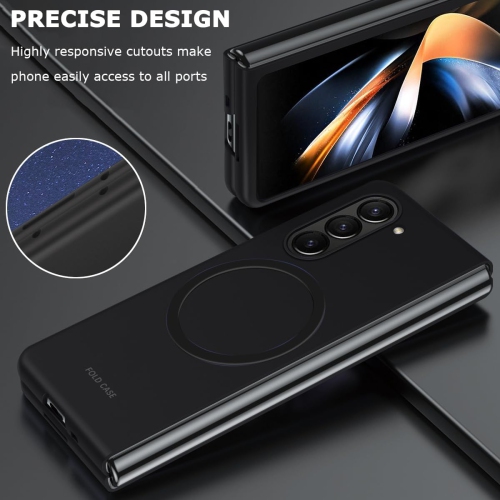 Compatible with Magsafe Case for Samsung Galaxy Z Fold 5 Case Wireless Charging, Shockproof Hard PC Protective