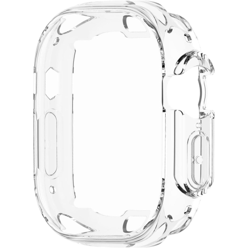 Compatible with Apple Watch Ultra 49mm Screen Protector Case, Full-Coverage Soft TPU Plated Scratch Resistant
