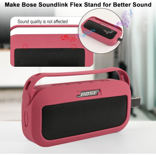 Étui en silicone pour haut-parleur portatif Bluetooth SoundLink Flex de Bose; Étui de transport protecteur