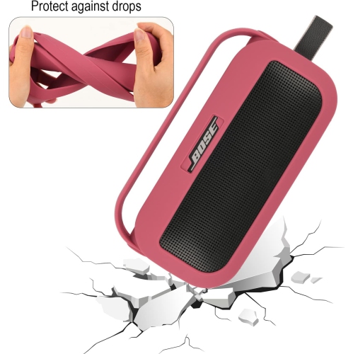 Étui en silicone pour haut-parleur portatif Bluetooth SoundLink Flex de Bose; Étui de transport protecteur
