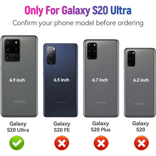 S20 Ultra Case,S20 Ultra 5G Case, Military Grade Protective Samsung Galaxy S20 Ultra Case with Ring Car Mount