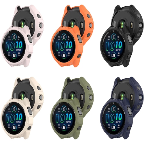 2Pack Soft TPU Case Cover Compatible with Garmin Forerunner965 Running Smartwatch Protective Case