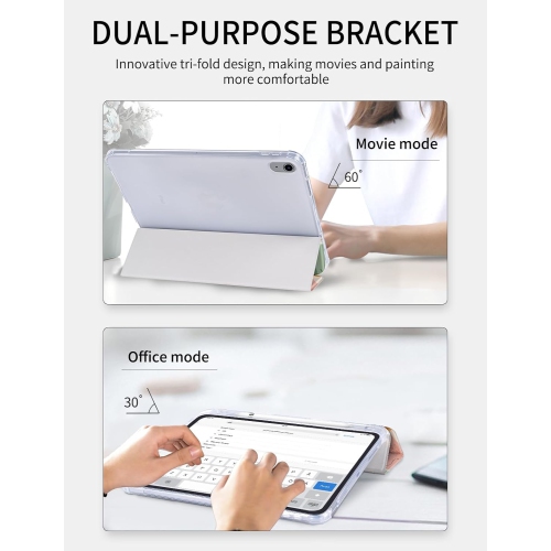 Case for iPad Air 5th Generation 2022 / iPad Air 4th Generation 2020, Tri-fold Stand Protective Case with Auto