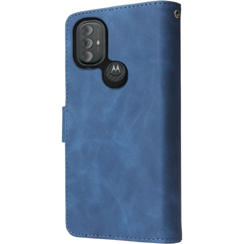 Compatible avec l'étui portefeuille Moto G Power 2022 5G/MotoG Pure 2021 de Motorola avec protecteur d'écran en verre trempé Flip