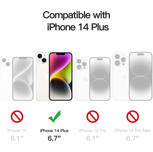 Aesthetic Phone Case for iPhone 14 Plus Cases with Butterfly Stars Design for Girly Girls Women Teens,Cute