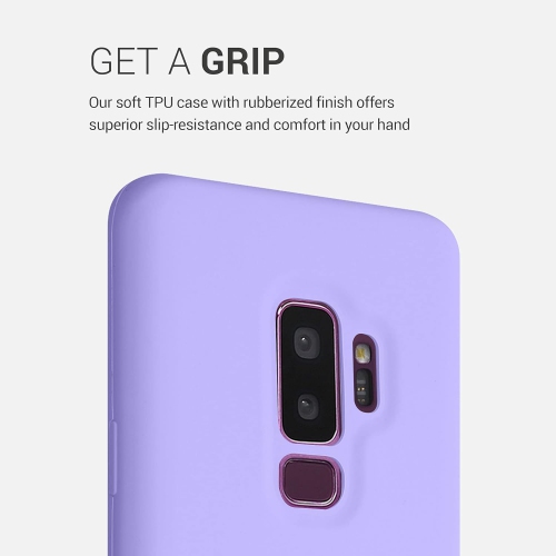 Case Compatible with Samsung Galaxy S9 Plus Case - TPU Silicone Phone Cover with Soft Finish - Lavender