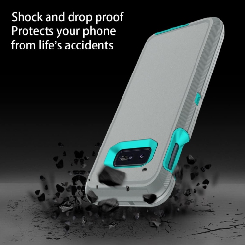 Pour les étuis robustes à 3 couches et à l'épreuve de la poussière et des chutes pour Galaxy S10E [sans protecteur d'écran]