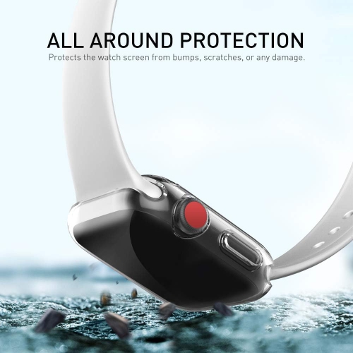 Compatible with Apple Watch Screen Protector 38mm, 3 Pack Full Coverage Apple Watch Case TPU HD Clear