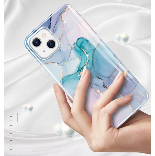 Gold Glitter Sparkle Case Compatible with iPhone 15 Plus Case Marble Design Shockproof Slim Soft Silicone Bumper