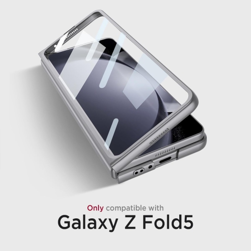 Compatible avec l'étui pour Galaxy Z Fold 5 de Samsung|Protecteur d'écran intégré léger et résistant aux rayures