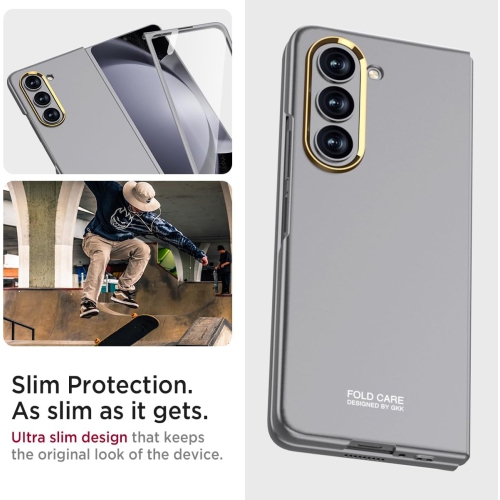 Compatible avec l'étui pour Galaxy Z Fold 5 de Samsung|Protecteur d'écran intégré léger et résistant aux rayures