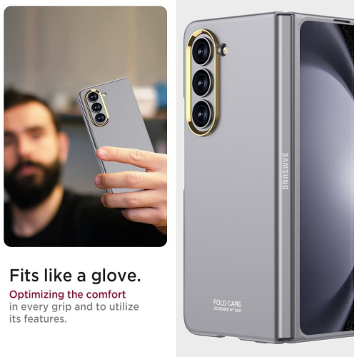 Compatible avec l'étui pour Galaxy Z Fold 5 de Samsung|Protecteur d'écran intégré léger et résistant aux rayures