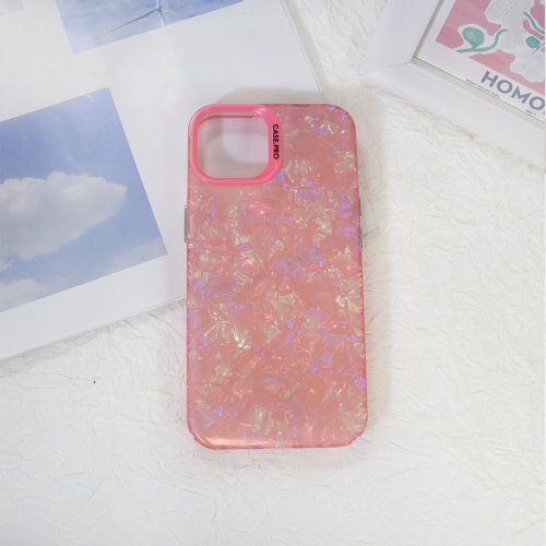 Compatible for iPhone 13/ iPhone 14 Case Cute Marble Pattern for Women Girls Shockproof Pearl Opal Phone Cover