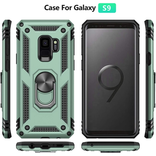 Galaxy S9 Case, Shockprooof Heavy Duty Military Grade Protective Cover, with 360°Rotating Ring Metal Kickstand S9