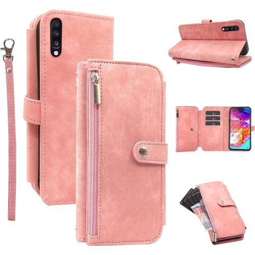 Compatible with Samsung Galaxy A70 Wallet Case 9 Card Slots Retro Leather Flip Stand Cell Phone Cover for A70S
