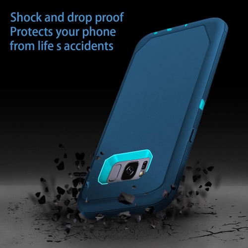Étui antichoc résistant à la poussière et aux chutes pour Galaxy S8 plus avec protection complète à 3 couches [sans protecteur d'écran]