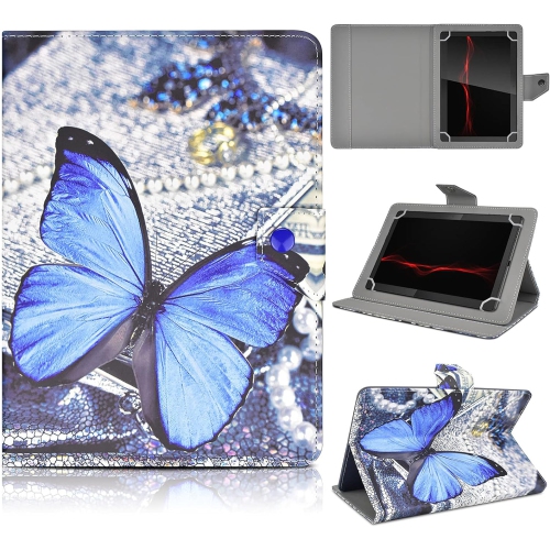 Universal 10.1 inch Tablet Case, 10 inch Tablet Cover, Travel Portable Protective Folio Leather Stand Shell