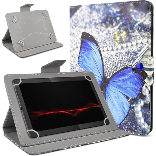 Universal 10.1 inch Tablet Case, 10 inch Tablet Cover, Travel Portable Protective Folio Leather Stand Shell