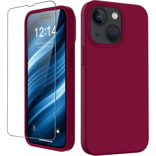 UNKNOWN  Designed for Iphone 15 Case With Screen Protector, Upgraded Liquid Silky Soft Silicone Cover, Fashionably