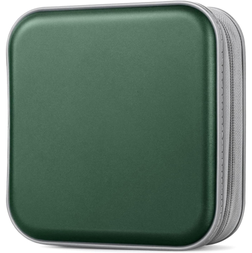 48 rangement pour CD/DVD rangement pour cartable organisateur portatif à glissière en plastique rigide pour CD/DVD Organisateur