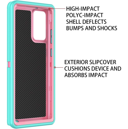 Pour les étuis robustes et robustes Galaxy Note 20 3-en-1 [sans protecteur d'écran]