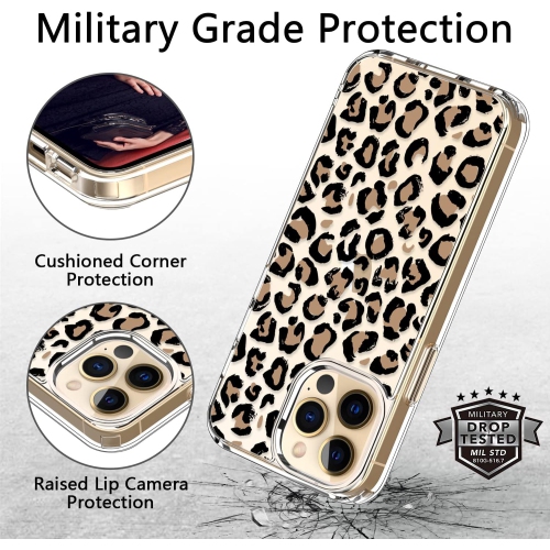 iPhone IC Pro Case with Screen Protector,Slim Fit Crystal Clear Cover with Fashion Designs for Girls