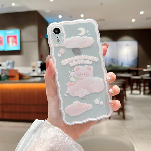 Compatible with iPhone XR Case Cute Cartoon Floral Butterfly Design for Women Girls Aesthetic Kawaii Slim Soft