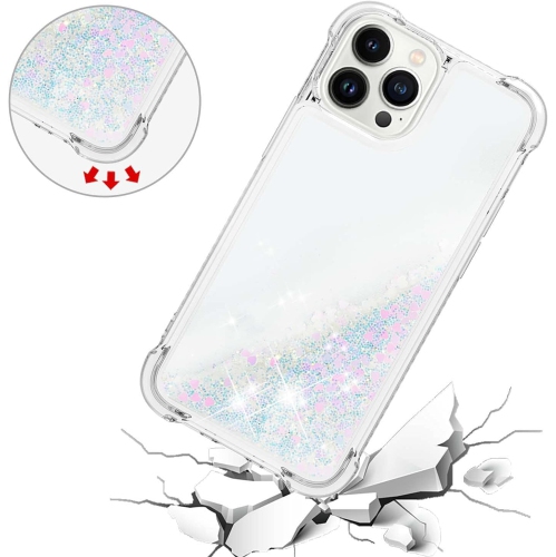 Crystal Case for iPhone 15 Pro, iPhone 15 Pro Glitter Bling Sparkle Liquid Case Women Girls Luxury Flowing