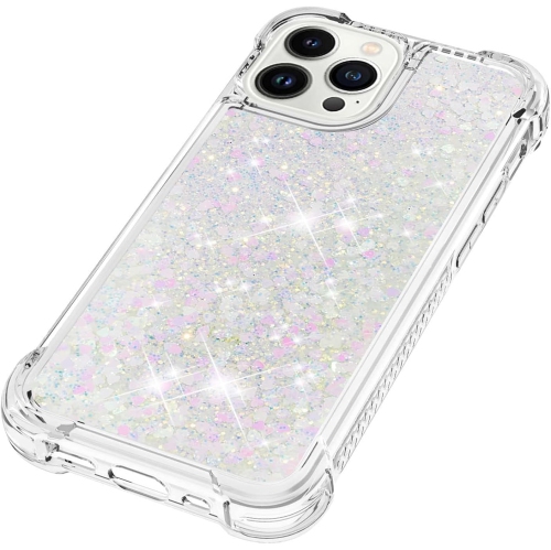 Crystal Case for iPhone 15 Pro, iPhone 15 Pro Glitter Bling Sparkle Liquid Case Women Girls Luxury Flowing