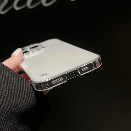 for iPhone 12 Case, [Not Yellowing] Ultra Thin Shockproof Transparent Hard PC Bezel-Less Phone case