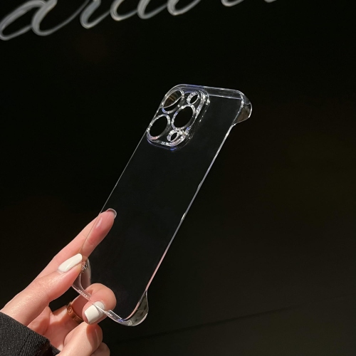 for iPhone 12 Case, [Not Yellowing] Ultra Thin Shockproof Transparent Hard PC Bezel-Less Phone case