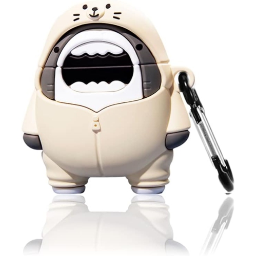 UNKNOWN  Cute Airpods 3 Case Cover With Carabiner Keychain Hook, Soft Silicone Funny Unique Anime Airpod 3Rd Generation