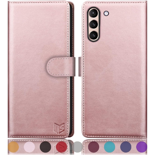 for Samsung Galaxy S21 6.2"(Non S21+) with RFID Blocking Leather Wallet case Credit Card Holder,Flip Folio Book