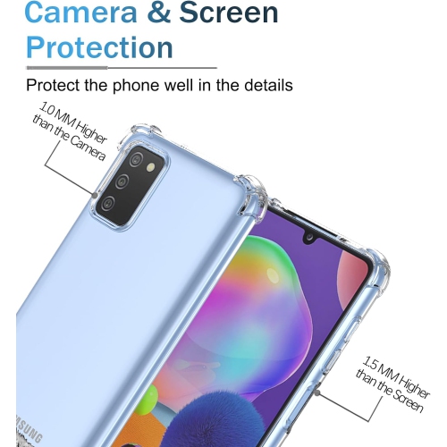 Pour étui pour Galaxy A03S Samsung A03S SM-A037U Étui transparent cute motif chat Cartoon Animal Design Soft Cover en TPUR