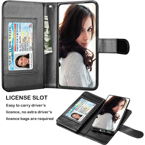 Wallet Case for Samsung Galaxy S21 5G, for Galaxy S21 Case, [9 Card Slots] PU Leather ID Credit Holder Folio Flip