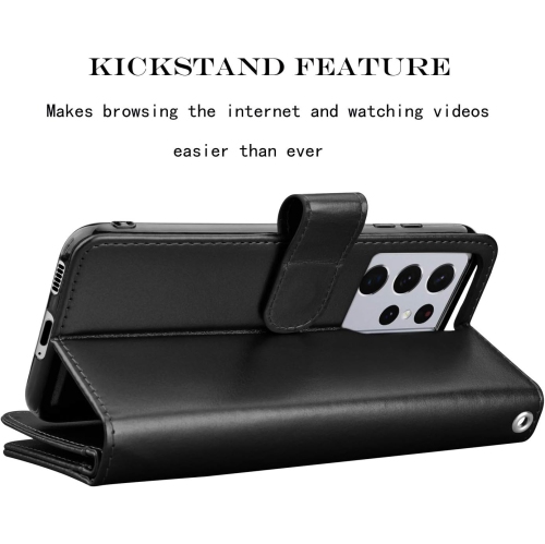 Wallet Case for Samsung Galaxy S21 5G, for Galaxy S21 Case, [9 Card Slots] PU Leather ID Credit Holder Folio Flip