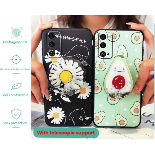 Cute Cartoon Case Compatible with Samsung Galaxy S22 Ultra Cases Slim Silicone Fit Protective Phone Cover with 3D