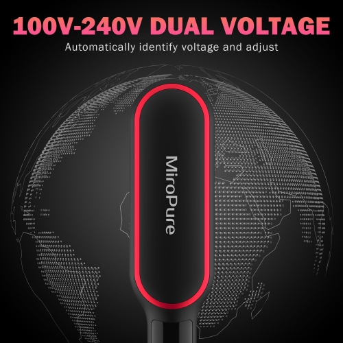 MiroPure Hair Comb Straightening Brush with 13 Temp Settings 30s Fast Heating & Negative Ions