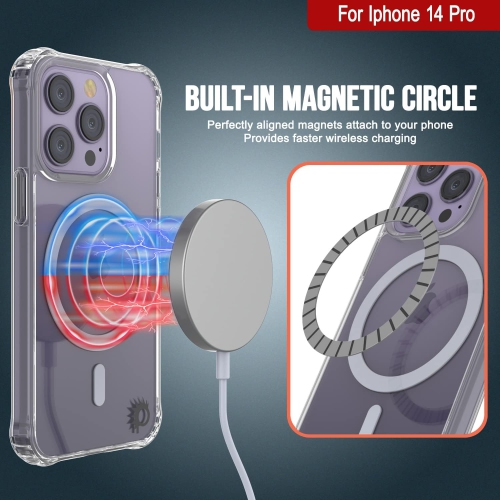 iPhone 14 Pro Magnetic Wireless Charging Case [ClearMag Series] Thin, Protective & Scratch Resistant Acrylic