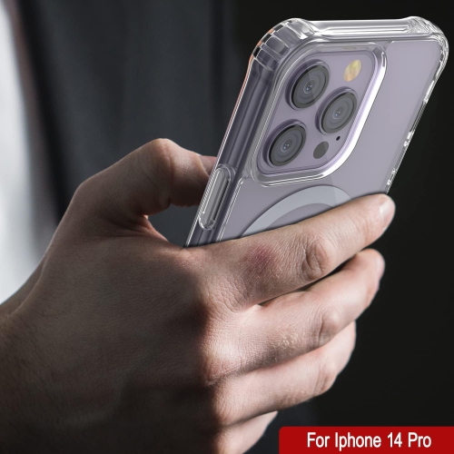 iPhone 14 Pro Magnetic Wireless Charging Case [ClearMag Series] Thin, Protective & Scratch Resistant Acrylic