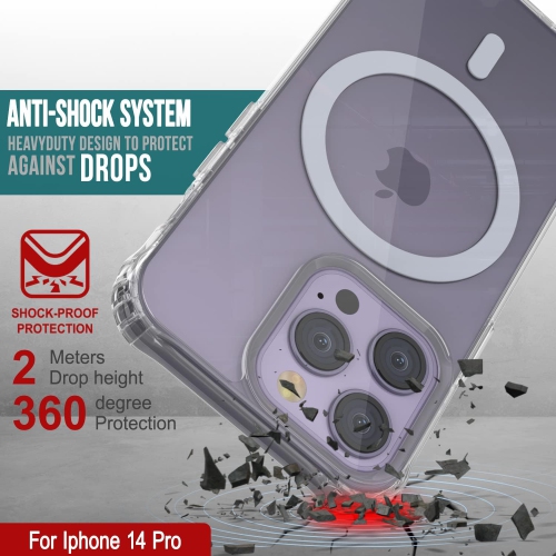 iPhone 14 Pro Magnetic Wireless Charging Case [ClearMag Series] Thin, Protective & Scratch Resistant Acrylic