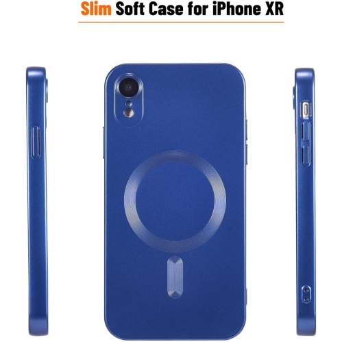 Magnetic for iPhone XR Case,Soft Silicone iPhone XR Phone Case with Camera Protection,Anti-Scratch iPhone XR
