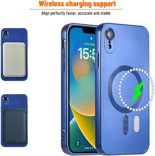 Magnetic for iPhone XR Case,Soft Silicone iPhone XR Phone Case with Camera Protection,Anti-Scratch iPhone XR