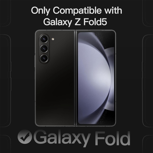 Étui pour Samsung Galaxy Z Fold 5 2023 avec protection à charnière, protection robuste et robuste pour téléphone PC,