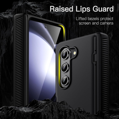 Étui pour Samsung Galaxy Z Fold 5 2023 avec protection à charnière, protection robuste et robuste pour téléphone PC,